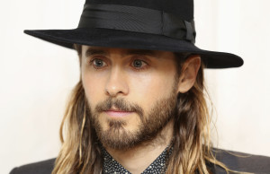 Leto poses for photographs he arrives for the UK Premiere of "Dallas Buyers Club" at the Curzon cinema in Mayfair